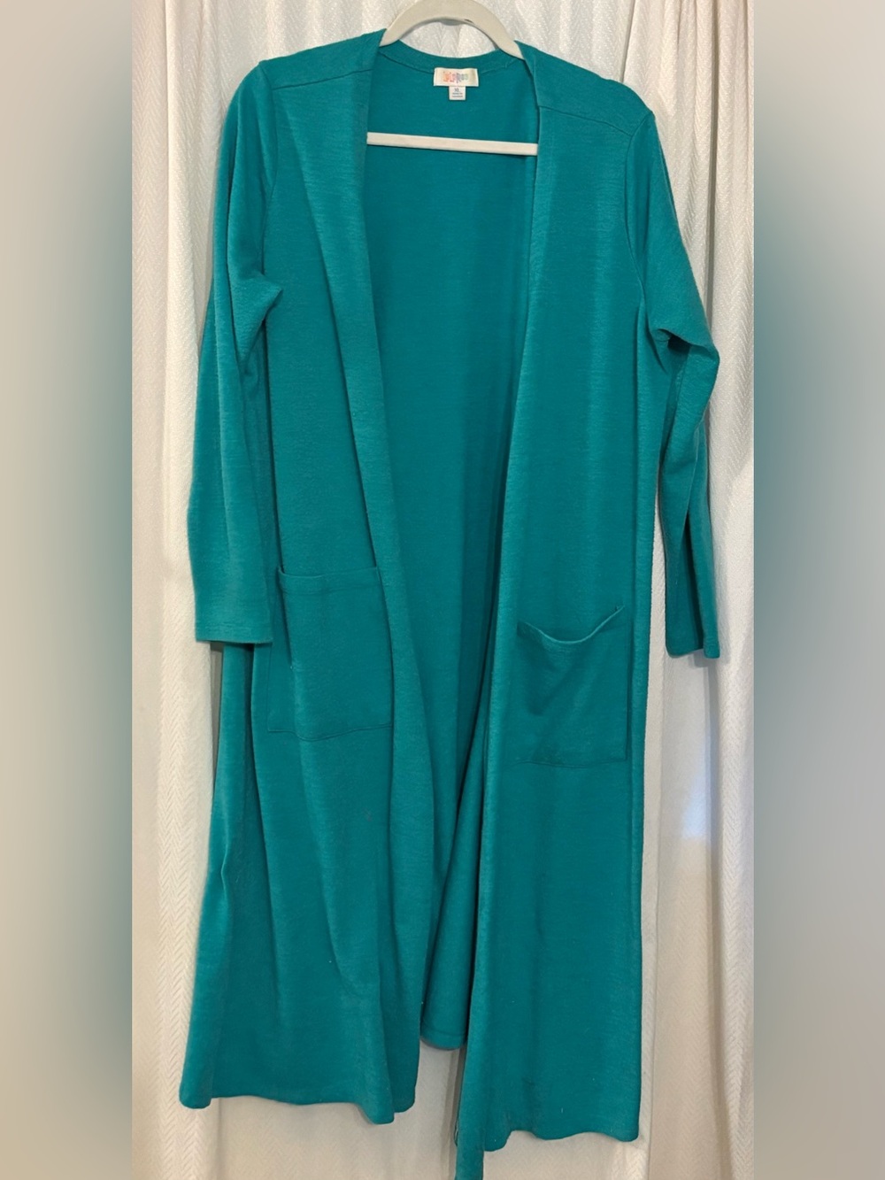 Teal LuLaRoe Sarah Long Cardigan Sweater